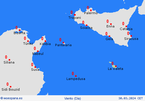 viento Malta Europa Mapas de pronósticos
