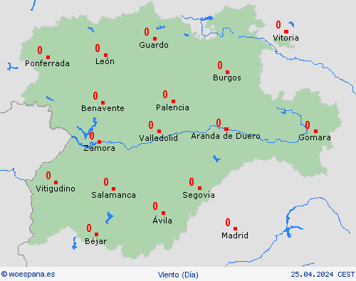 viento  España Mapas de pronósticos